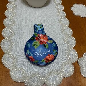 The Pioneer Woman Blue Floral Spoon Rest